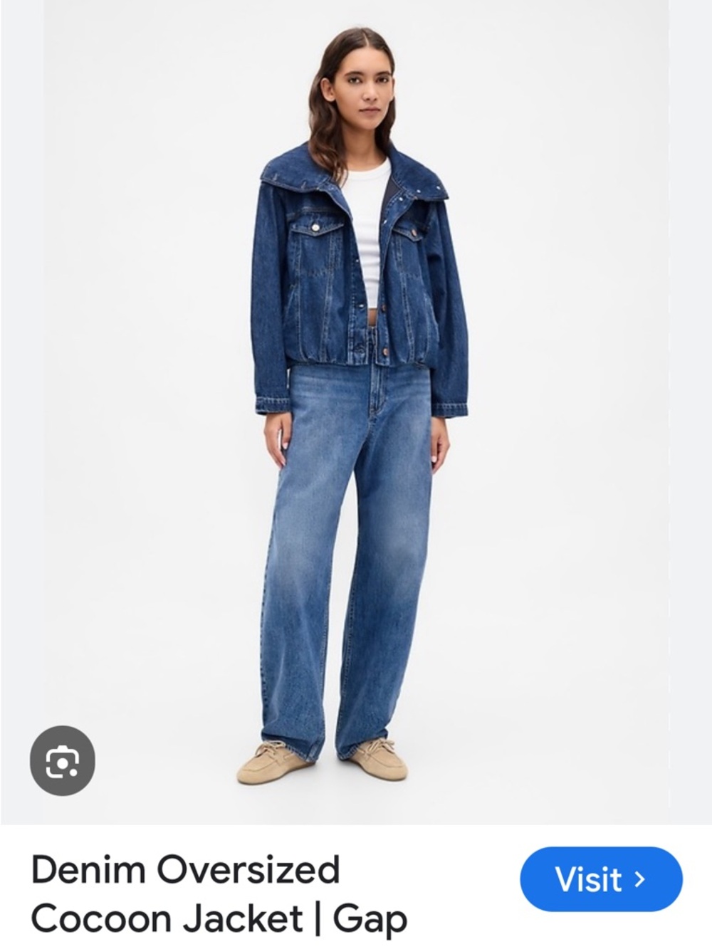 GAP women’s oversized cocoon jacket. Mint condition size small